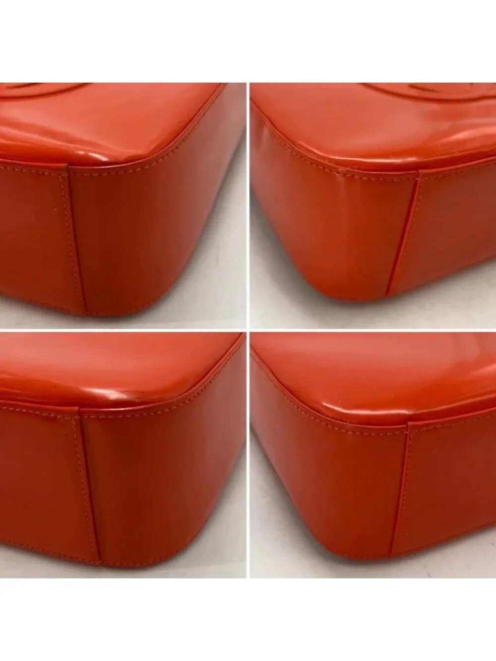 Gucci Shoulder Bag Enamel Orange GG Party - Picture 4 of 15
